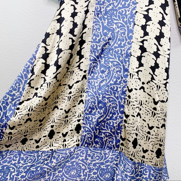 Tibi Silk Kimono Floral Midi Dress G11 - Picture 3 of 8